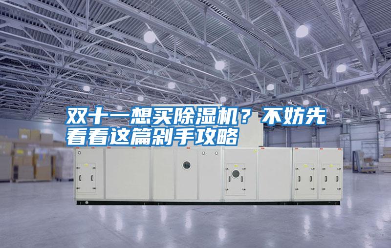 雙十一想買除濕機?不妨先看看這篇剁手攻略