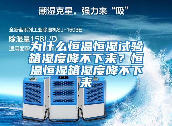 為什么恒溫恒濕試驗箱濕度降不下來?恒溫恒濕箱濕度降不下來