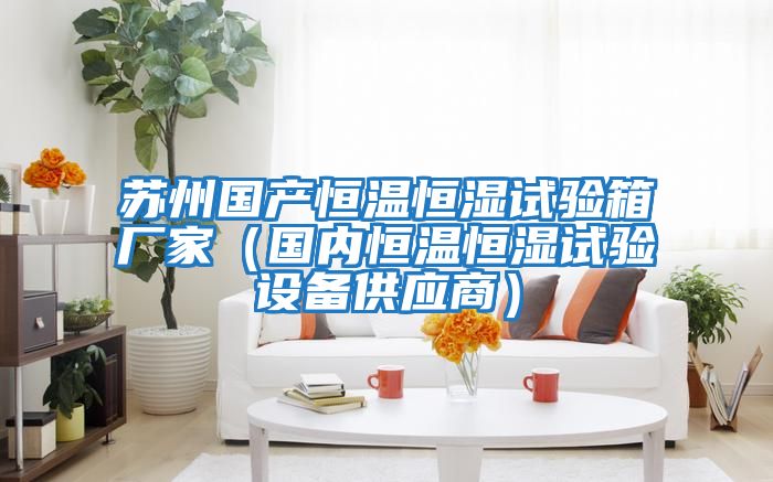 蘇州國產(chǎn)恒溫恒濕試驗(yàn)箱廠家(國內(nèi)恒溫恒濕試驗(yàn)設(shè)備供應(yīng)商)